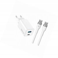 Szybka ładowarka GaN 45W 2 wejścia USB i USB-C z kablem do Poco M3 Pro 5G
