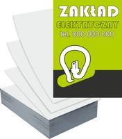 Ulotki A4 100szt reklamowe firmowe ZAKŁAD ELEKTRYCZNY dużo wzorów