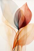 Plakat 67,5x100cm Eteryczne Liście