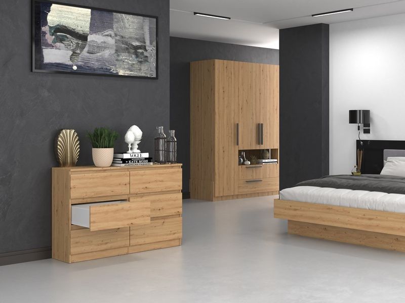 KOMODA MALWA M6 120 - DĄB ARTISAN zdjęcie 8