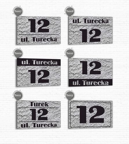 Tabliczka adresowa Numer domu Tablica adres posesji Metal ALUMINIUM 30x20cm na Arena.pl