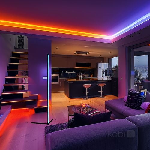 lampa podłogowa play sl 6w rgb kobi na Arena.pl