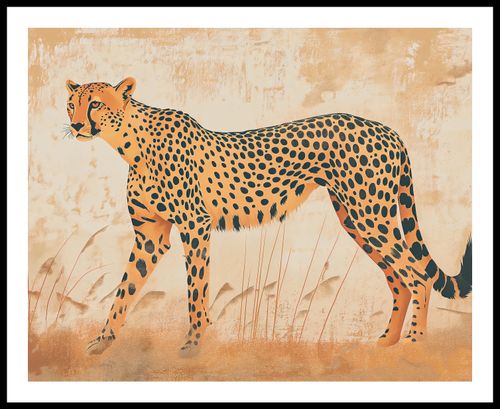Plakat 76x60,5cm Gepard w Ruchu na Arena.pl