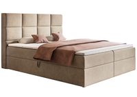 Kontynentalne łóżko tapicerowane Box V 140x200  topper gratis!