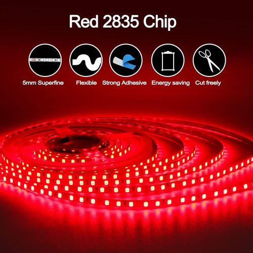 Taśma LED Czerwona IP20 600 diod - 5m - Tesfish na Arena.pl