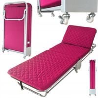 SKŁADANE ŁÓŻKO POLOWE TURYSTYCZNE REGULOWANE OPARCIE LEŻANKA LEŻAK POLÓWKA