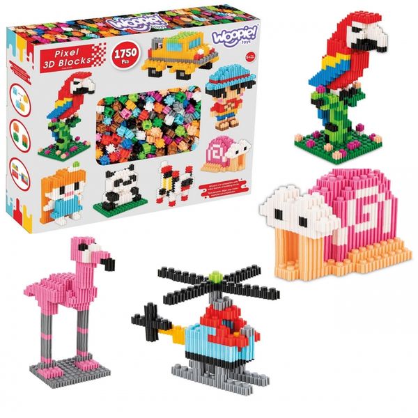 WOOPIE Klocki Konstrukcyjne 3D PIXEL 1750 el. zdjęcie 1