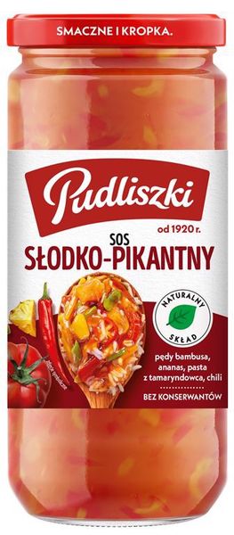 Pudliszki Sos słodko-pikantny 480 g zdjęcie 1