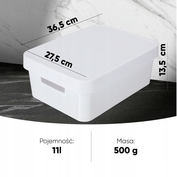 Curver Pojemnik Pudełko Z Pokrywką 11 L Biały zdjęcie 7