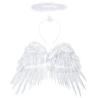 Zestaw akcesoria aniołek strój aniołka, biały