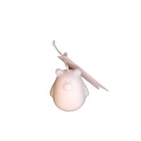 Świeca Dekoracyjna Biała Sojowa Naturalna Ozdobna Prezent Miś Serce