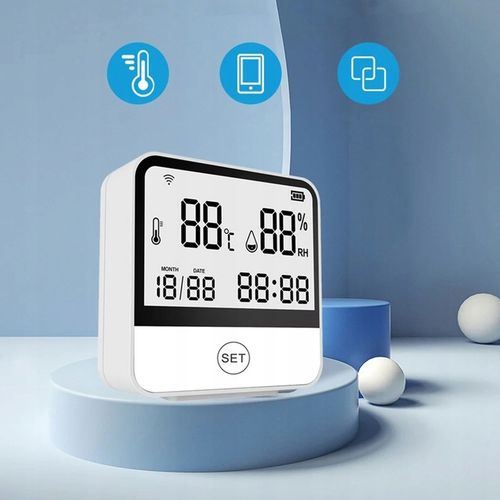 Stacja pogodowa WiFi Termometr Higrometr ZDALNY DOSTĘP Zegar Aplikacja na Arena.pl