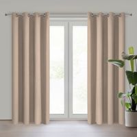 Zasłona na przelotkach zaciemniająca LOGAN 135X250 beżowa