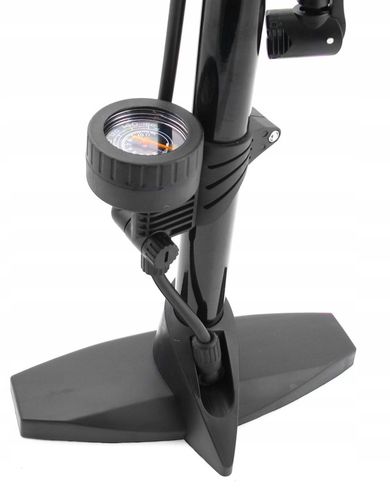 STACJONARNA POMPKA ROWEROWA METALOWA Z MANOMETREM RĘCZNA DO ROWERU PIŁEK na Arena.pl