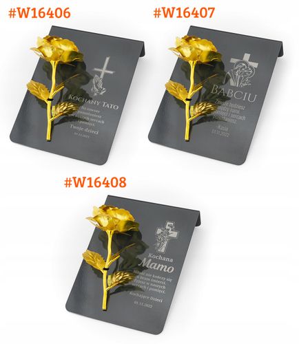 Złota róża postument na grób naruk dla TATY na Arena.pl