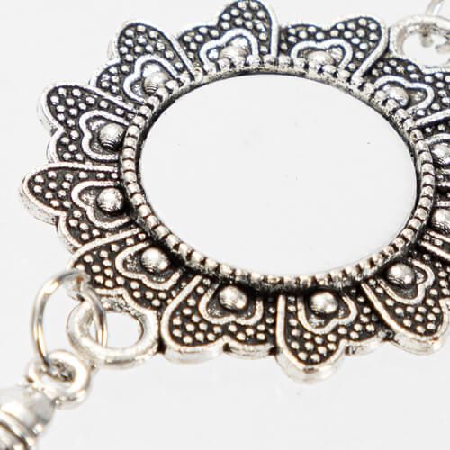 Okrągła broszka - agrafka z zawieszka frędzlami do sublimacji na Arena.pl