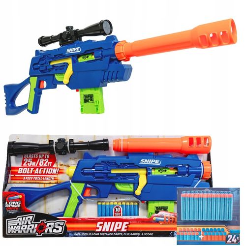 SNAJPERKA SNIPE PISTOLET KARABIN SNAJPERSKI PLUS STRZAŁKI NERF zestaw na Arena.pl