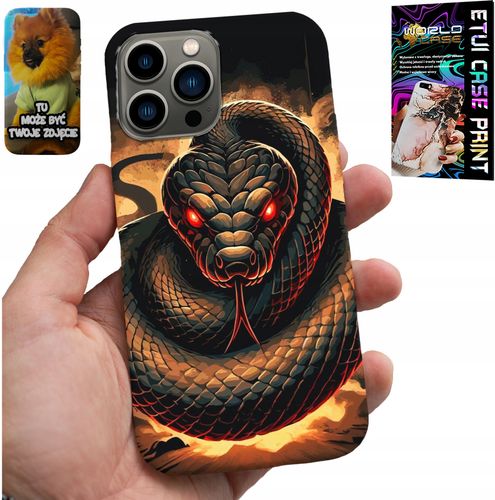 ETUI DO IPHONE 13 PRO - WĄŻ, WĘŻE KOBRA GRZECHOTNIK CASE + FOLIA na Arena.pl