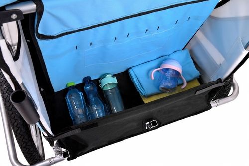 PRZYCZEPKA ROWEROWA PRO Z AMORTYZACJĄ 3w1 + OŚWIETLENIE LED na Arena.pl