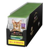 purina pro plan sterilised z kaczką dla kota 26x85g (18+8 gratis)