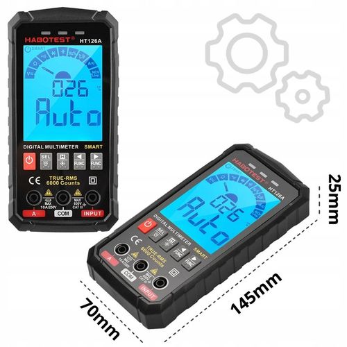 CYFROWY MULTIMETR UNIWERSALNY NCV RMS LIVE TEST TERMOPARA TEMP. na Arena.pl