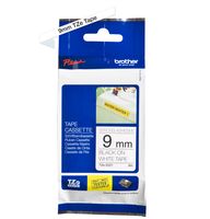 2X Taśma Brother TZe-S221 9mm 8m Mocny Klej Czarny Biały Laminowana Etykiet