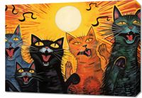 Obraz 70x50cm Kocie Koncertowanie