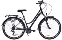 Rower trekkingowy 28 Fuzlu Core Lady amor. 18" czarny/czerwony/biały