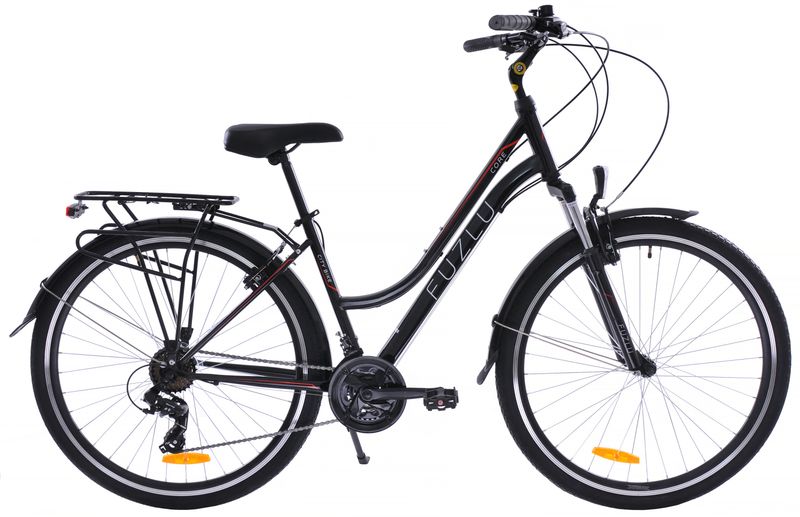 Rower trekkingowy 28 Fuzlu Core Lady amor. 18" czarny/czerwony/biały zdjęcie 1