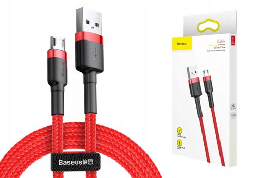BASEUS 2M DŁUGI Kabel Ładowarka MICRO USB SAMSUNG na Arena.pl
