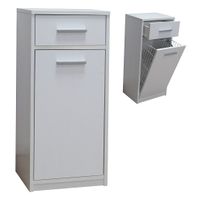 Szafka Łazienkowy stojąca z koszem 814BK Biała