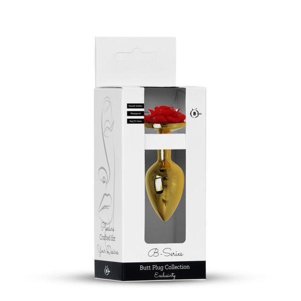 Plug-Jewellery Gold Plug Rose- Red zdjęcie 7