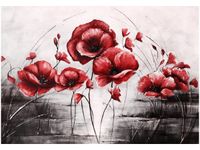 100 70CM OBRAZ PŁÓTNO CZERWONE MAKI PŁÓTNO RAMA