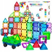 ZESTAW DUŻE KLOCKI MAGNETYCZNE KONSTRUKCYJNE 3D PANELE MAGNETIC TILES 45