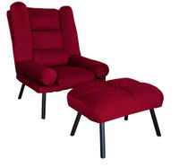 FOTEL TOKIO ROZKŁADANY Z PODNÓŻKIEM N. CZARNA MG31