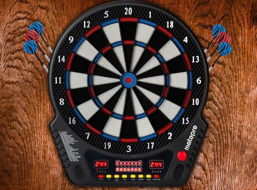 Matepro CRICKET NAJNOWSZA Tarcza elektroniczna do gry w dart MÓWI PO POLSKU na Arena.pl