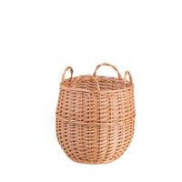 Pojemnik wiklinowy okrągły kosz na drobiazgi kosz na kwiaty Ø28 H31/37 cm