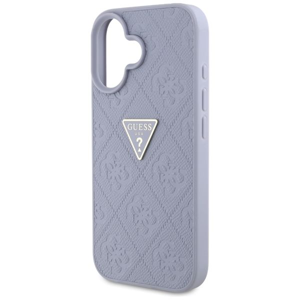 etui guess hot stamp 4g pattern triangle metal logo do iphone 16 zdjęcie 6