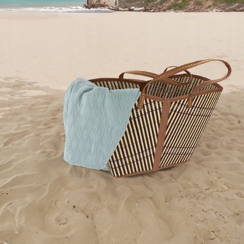 Torba bambusowa ekologiczna na zakupy eko pojemna na piknik na Arena.pl