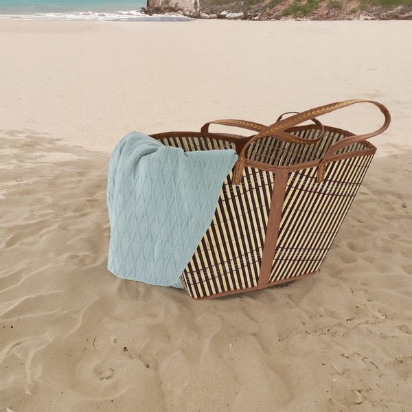 Torba bambusowa ekologiczna na zakupy eko pojemna na piknik zdjęcie 10