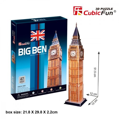 Cubicfun Puzzle 3D Zegar Big Ben na Arena.pl