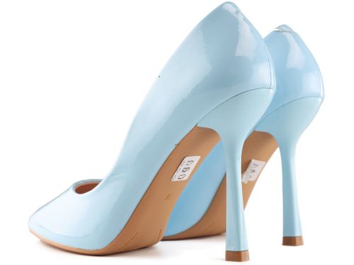 Błękitny szpilki damskie eko skóra klasyczne 40 na Arena.pl