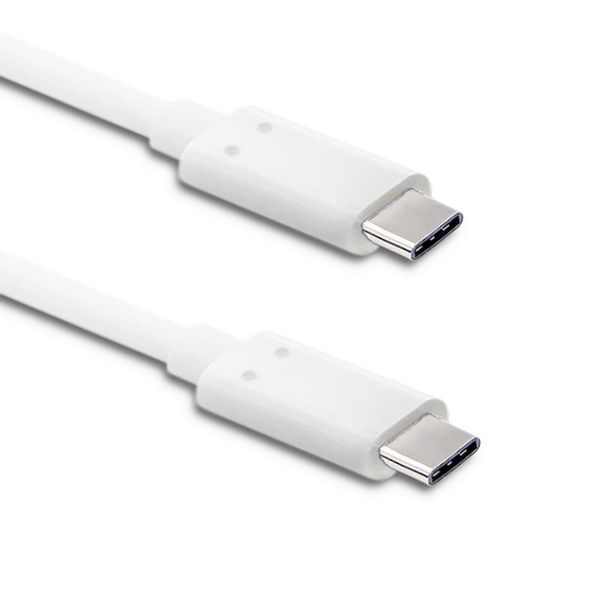 Qoltec kabel USB 3.1 typ C męski | USB 3.1 typ C męski | 1m | Biały zdjęcie 1