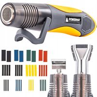 MINI OPALARKA ELEKTRYCZNA Z REGULACJA 2 BIEGI 450°C 2 DYSZE 40 SZT KOSZULEK