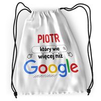 Plecak Dla Piotra Sportowy Szkolny Worek Torba Z Nadrukiem Ze Zdjęciem