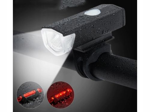 LAMPKA ROWEROWA LED PRZÓD + TYŁ OŚWIETLENIE ROWER na Arena.pl