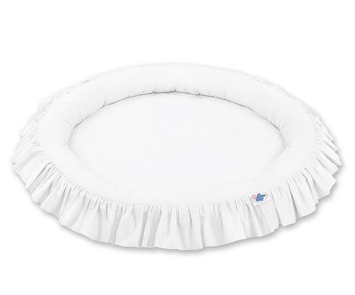 Gniazdko z falbanką - białe na Arena.pl