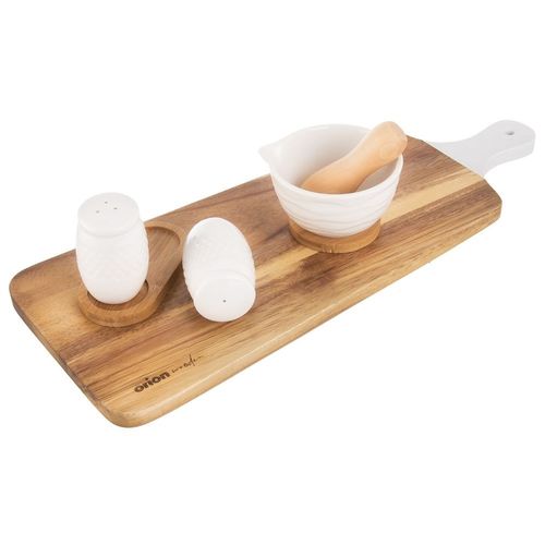 Zestaw Solniczka Pieprzniczka Przyprawnik Pojemniki na Sól Pieprz Podstawce na Arena.pl