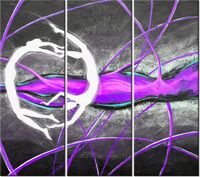 90CM 80 OBRAZ 3 ELEM POSTACIE TAŃCU ŚCIENNY