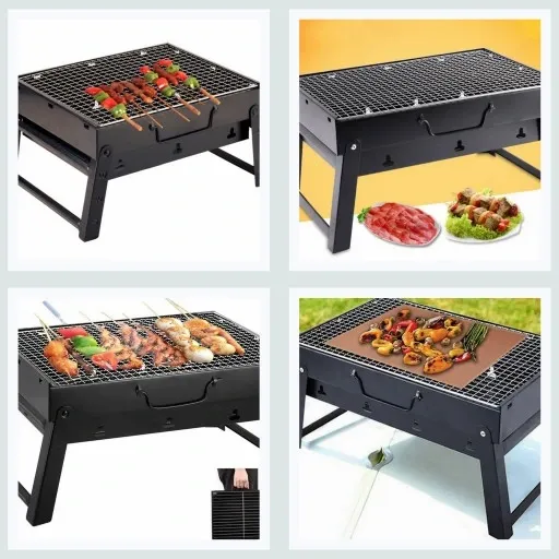 SKŁADANY PRZENOŚNY GRILL TURYSTYCZNY + LATARKA zdjęcie 10